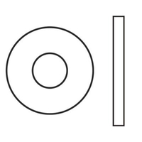 FLAT WASHER  BRASS  5/16"