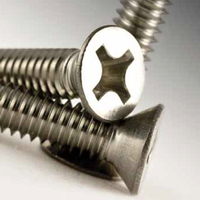 MACH SCR SS FL/PH  8-32 X 3/4"