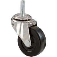 Shepherd 9194 2-Inch Soft Rubber Wheel Caster with 3/8-Inch by 16 by 1-1/2-Inch Threaded Stem