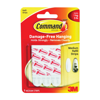 Command 17021P Refill Strip, White, 3 lb