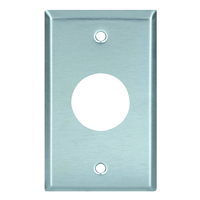 WALL PLATE 1-G SGLE 35.7mm S/S