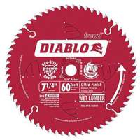 Freud D0760X Diablo Ultra Finish Saw Blade ATB 7-1/4-Inch by 60t 5/8-Inch Arbor