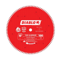 Diablo D10100N Circular Saw Blade, 10 in Dia, 5/8 in Arbor, 100-Teeth, Carbide Cutting Edge
