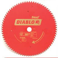 Diablo D1280X Circular Saw Blade, 12 in Dia, 1 in Arbor, 80-Teeth, Carbide Cutting Edge