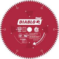 Diablo D1296L Circular Saw Blade, 12 in Dia, 1 in Arbor, 96-Teeth, Carbide Cutting Edge