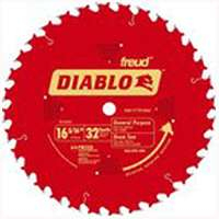 Diablo D1632X Circular Saw Blade, 16-5/16 in Dia, 1 in Arbor, 32-Teeth, Carbide Cutting Edge