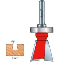 Freud 22-102 3/8-Inch Diameter 9-Degree Dovetail Router Bit 1/4-Inch Shank