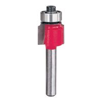 Freud 34-100 Router Bit, 5/8 in Dia Cutter, 2-3/16 in OAL, 1/4 in Dia Shank, 2-Cutter, Carbide