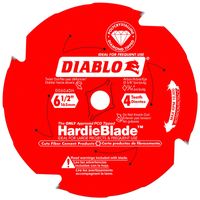 Diablo D0604DH Circular Saw Blade, 6-1/2 in Dia, 5/8 in Arbor, 4-Teeth, Diamond Cutting Edge
