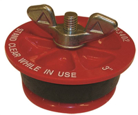 Oatey 33402 Test Plug, 3 in Connection, Plastic, Red