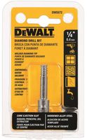 DeWALT DW5572 Drill Bit, 1/4 in Dia, 2-1/4 in OAL, Spiral Flute, 3/8 in Dia Shank, Round Shank