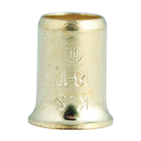 GB 10-410 Crimp Connector, 18 to 10 AWG Wire, Steel Contact, Silver