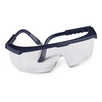 Gateway Safety Strobe Series 49GB80 Safety Glasses, Scratch-Resistant Lens, Black Frame
