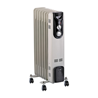 PowerZone DF-150P9-7 Oil Filled Heater, 12.5 A, 120 V, 600/900/1500 W, 1500 W Heating, White