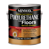 Minwax 130240000 Polyurethane, Semi-Gloss, Liquid, Clear, 1 gal, Can