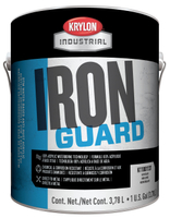Krylon Iron Guard K11004991 Enamel Paint, Water Base, High-Gloss Sheen, Safety Orange, 1 gal