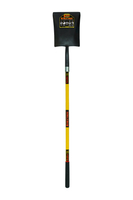 Structron SuperDuty S800 49772 Forged Square Point Transfer Shovel, Yellow Fiberglass Handle