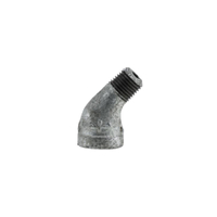 GALV STREET ELBOW 45deg 1/4"