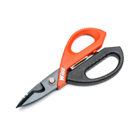 Crescent Wiss W5T Electrician's Data Scissors, 6-3/8 in OAL, Steel Blade, Ergonomic Handle