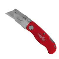 Sheffield 12614 Lock Back Folding Utility Knife, Red