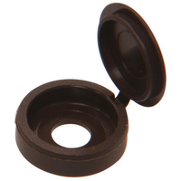 HINGED SCREW COVER #8/#10 BROWN
