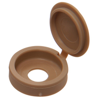 HINGED SCREW COVER 1/4" BEIGE