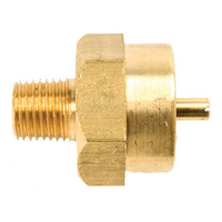 ENERCO F173754 Propane Adapter MPT x Female Thread, MPT x Female Thread, Brass