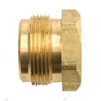 ENERCO F176140 Propane Adapter Male x FPT, Male x FPT, Brass, Milled