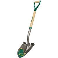 Landscapers Select 34593 Round Point Shovel with Wood D-Grip Handle