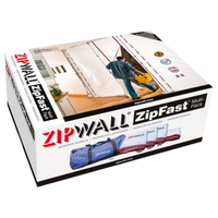ZIPWALL ZipFast ZFMP Dust Barrier Panel Kit, Reusable, Fabric