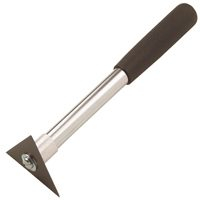 HYDE 10400 Molding Scraper, 2-3/4 in W Blade, Three-Edge Blade, HCS Blade, Foam Handle