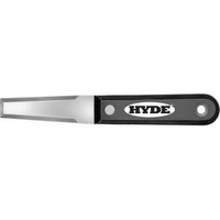 HYDE Black & Silver Series 22320 Roofing Knife, HCS Blade, Black/Silver Handle