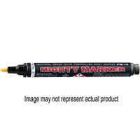 MIGHTY MARKER PM-16 Series 00316 Paint Marker, 2.3 mm Tip, Brown, Aluminum Barrel