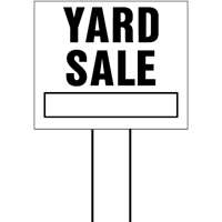 SIGN LYS-5 YARD SALE ______