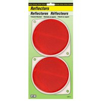 REFLECTOR RED 2-HOLE BRKT 2/CD