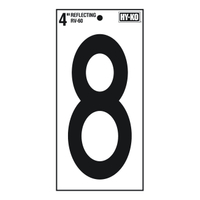 "8" 4" REFLECTIVE NUMBER
