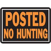 SIGN 812 POSTED NO HUNTING