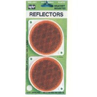 REFLECTOR AMBER 2-HOLE BRKT 2/CD