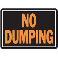 SIGN 833 NO DUMPING