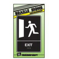 TACTILE SIGN 6x9 EXIT FIG DB-19