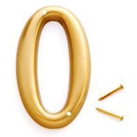 "0" 3" BRASS PLATED NUMBER *