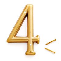 "4" 3" BRASS PLATED NUMBER *