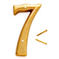 "7" 3" BRASS PLATED NUMBER *