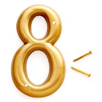"8" 3" BRASS PLATED NUMBER *