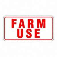 SIGN 20550 "FARM USE" VEH TAG