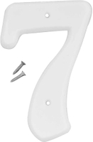 "7" 6" WHITE PLASTIC NUMBER