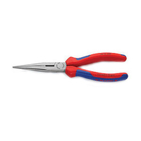 KNIPEX 26 12 200 Long Nose Pliers, 8 in OAL, Comfort Grip Handle