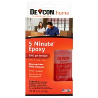 Devcon 20945 Epoxy Adhesive, Amber, Liquid, 4.5 oz Bottle
