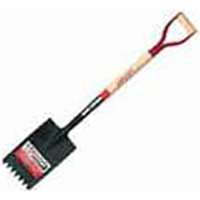 Razor-Back 46142 Notched Roofing Tool Shovel with Shingle Remover and Fulcrum, Wood D-Grip Handle