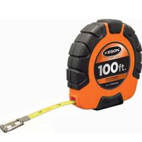 KESON ST-3X Series ST18M1003X Long Tape Measure, 100 ft L x 3/8 in W, Lacquer-Coated Steel Blade